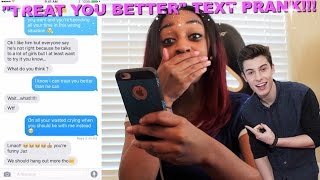 Jasmines Song Lyric Text Prank Using quotTreat You Betterquot On Her Friend [upl. by Vannie]