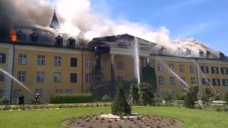 Brand  Brandstiftung Schloss Ebenzweier Chronologie lang [upl. by Alcus]