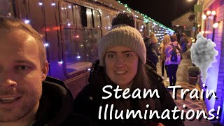 Join us on the Steam Train Illuminations 🚋🎄  Vlog [upl. by Leihcim]