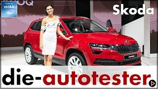 IAA 2017 Skoda präsentiert den neuen Skoda Karoq und das Concept Vision E  Messe  Review  Deutsch [upl. by Ettenyar]