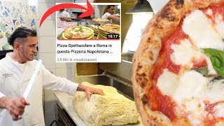 Pizzaiolo Napoletano ci mostra come prepara limpasto con biga per la sua Pizza Napoletana a Roma [upl. by Bois587]