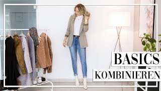 Outfits zusammenstellen mit BASICS So kombiniere ich meine Kleidung im Alltag  TheBeauty2go [upl. by Herring]