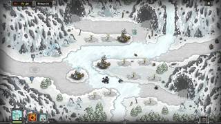 Kingdom Rush Walkthrough  Glacial Heights  Heroic Steam versionHD [upl. by Connelley]