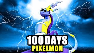 I Spent 100 Days Getting A LEGENDARY Team in Minecraft Pixelmon [upl. by Aihsenor]