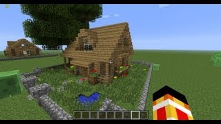 Minecraft tutoriel  Maison moderne  33 [upl. by Nnylimaj711]