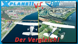 X Plane 11 vs Flight Simulator 2020 DER Optik VERGLEICH ► Yankees Flugschule s1e16 [upl. by Narmak]