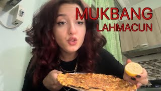 Lahmacun Yiyorum Ve Annemin Kısa Sohbetleri ❤️ lahmacun mukbang [upl. by Burty]