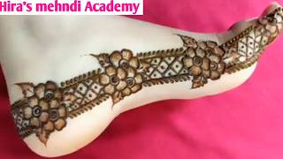 The Art of Mehndi A Guide to Stunning Foot Designs [upl. by Nyrraf]