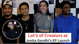 Jonita Gandhi EP Launch  Event  Tanmay Bhatt  Zakir Khan  Divine  Filmysadhu [upl. by Lusty974]