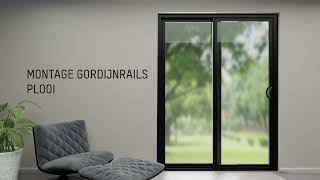 Montage plooi gordijnrails  Smartblinds [upl. by Enelrats]