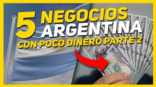 5 IDEAS de NEGOCIO RENTABLES en ARGENTINA 2023 CON POCO DINERO 🤑  Mentes Brillantes [upl. by Ellennoj]