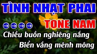 Tình Nhạt Phai Karaoke Tone Nam Karaoke Lâm Beat  Beat Mới [upl. by Mirak902]