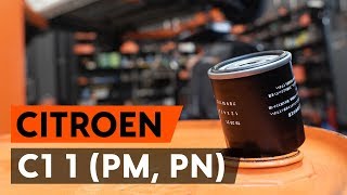 Hoe een oliefilter en motorolie vervangen op een CITROEN C1 PM PN AUTODOCTUTORIAL [upl. by Kyd]