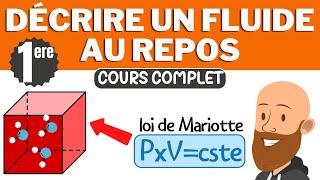 Description dun fluide au repos Loi de Mariotte  cours de première spé de physique chimie [upl. by Komarek]