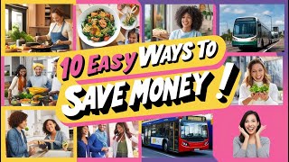 10 EASY WAYS TO SAVE MONEY  CASH SAVVY [upl. by Philana]