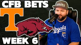 Tennessee vs Arkansas Week 6 Bets  College Football Picks With Kyle Kirms [upl. by Francois]