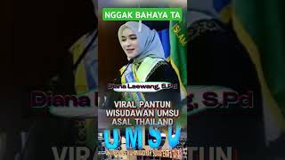 NGGAK BAHAYA TA⁉️⁉️ VIRAL WISUDAWAN ASAL THAILAND DI UMSU [upl. by Ahsile]