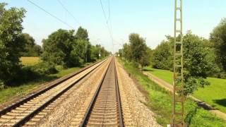 HD720cam  Führerstandsmitfahrt  Freiburg  Riegel  Herbolzheim  Offenburg [upl. by Segal]