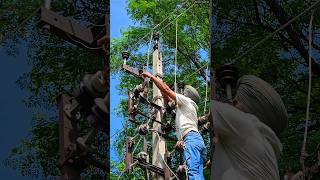 HT 11KV Power Line Jumpering  Lineman Universe trending ytshorts lineman [upl. by Auberon]