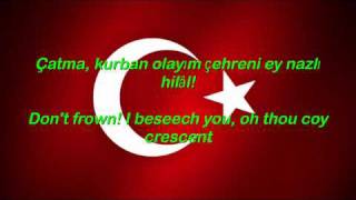 Istiklal Marsi  Turkey National Anthem English lyrics [upl. by Irahcaz]