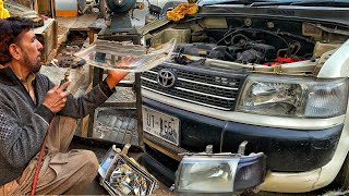 Foggy Headlight Restoration Using Sandpaper  Headlight Restoration  How to Restore Headlights [upl. by Anib]