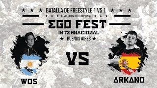 WOS VS ARKANO  BATALLA INTERNACIONAL  EGO FEST BUENOS AIRES 31117 [upl. by Mullen]