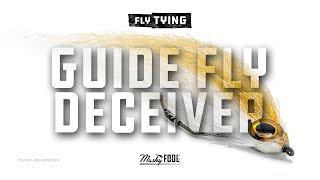 Simple Guide Fly Pattern for Musky and Bass  Guide Fly Deceiver Tutorial  Musky Fool [upl. by Brand]