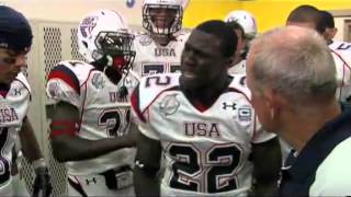 2009 Team USA Football pregame speech with David Wilson [upl. by Sjoberg986]