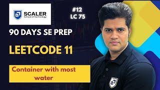 Leetcode 11  Container with most water  12th from LC 75  90 days SE prep [upl. by Bussey]