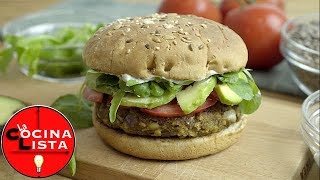 HAMBURGUESAS DE LENTEJAS Y BERENJENA⎮RECETA VEGANA [upl. by Aneeles]