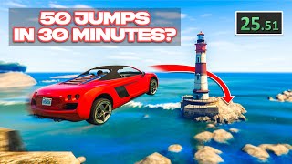 GTA V  All Stunt Jumps  100 Collectibles Guide  Show Off AchievementTrophy [upl. by Anwahsed]