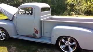 1952 Ford F1 F100 Chopped 53 LS Swap V8 20quot Riddler Wheels [upl. by Adnawahs672]