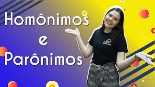 Homônimos e Parônimos  Brasil Escola [upl. by Charles]