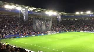 Leicester City Champions League Debut UCL Anthem  Prematch Display [upl. by Kenley]