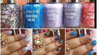 NEW LAKME COLOR CRUSH NAIL ART 2018  NAIL POLISH SWATCHES [upl. by Guilbert]