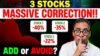 MASSIVE 2040 Correction in 3 Stocks  Time to Buy or Wait for MORE Fall stockstowatch invest [upl. by Heisser534]