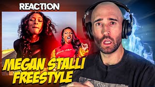 MEGAN THEE STALLION  STALLI FREESTYLE FIRST TIME REACTION [upl. by Dloniger]