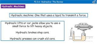 OCR Gateway A 91 P236  Hydraulics Summary [upl. by Bronny202]