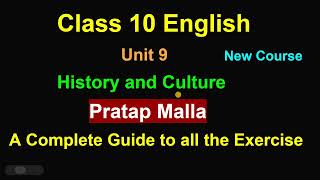 Class 10 English unit 9Pratap MallaGrade 10 Englishchapter 9English class 10 guidesee english [upl. by Anaiek]