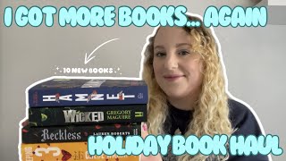 I got more books… again 10 book holiday book haul 📚✨new releases book tok books [upl. by Heurlin]