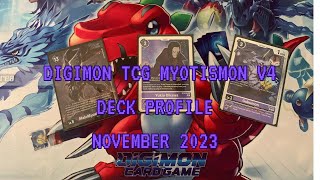 Digimon TCG Myotismon V4 Deck Profile Regional Championship [upl. by Nemra]