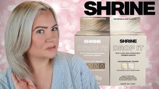 NEW SHRINE DROP IT CHAMPAGNE TONER amp BRONDE COLOUR Review amp Application  Clare Walch [upl. by Bernadette]