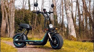 BOGIST M5 MAX portable emotorcycle 1000W 48V 15Ah Capacity comfortable electric scooter [upl. by Goldshlag107]