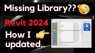 Missing Revit 2024 Content Library  How to update Revit 2024 Library [upl. by Anagrom979]