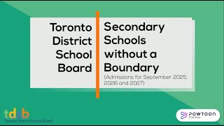 Secondary Schools without a Boundary [upl. by Donella]