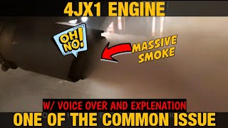 4jx1 engine isuzu common issue smoky problem solve [upl. by Airtap]