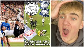 INSANE COMEBACK PYROS amp PRIDE PARK GOES MENTAL in Derby County V Birmingham City [upl. by Stig]