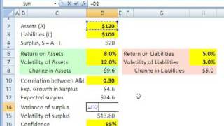 FRM Surplus at risk Pension VaR [upl. by Bond]