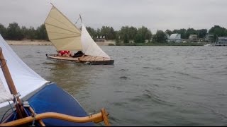 Faltbootsegeln 2015  Geierswalder See mit Faltboot segeln [upl. by Barnebas]