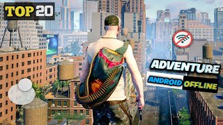 Top 20 Adventure Games For Android HD OFFLINE  High Graphic Games [upl. by Ireva]